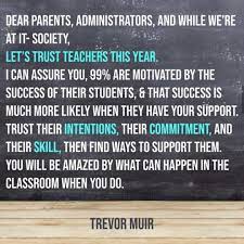 trust teachers