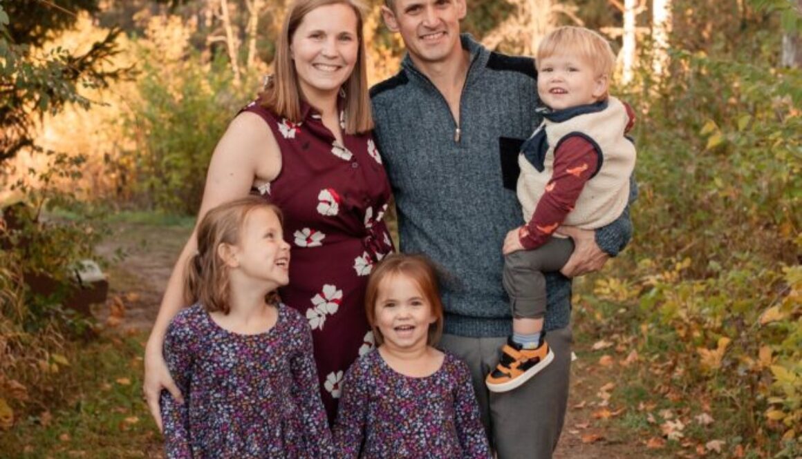 Mitch Gallagher and his family