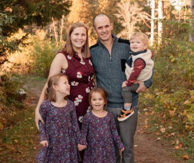 Mitch Gallagher and his family